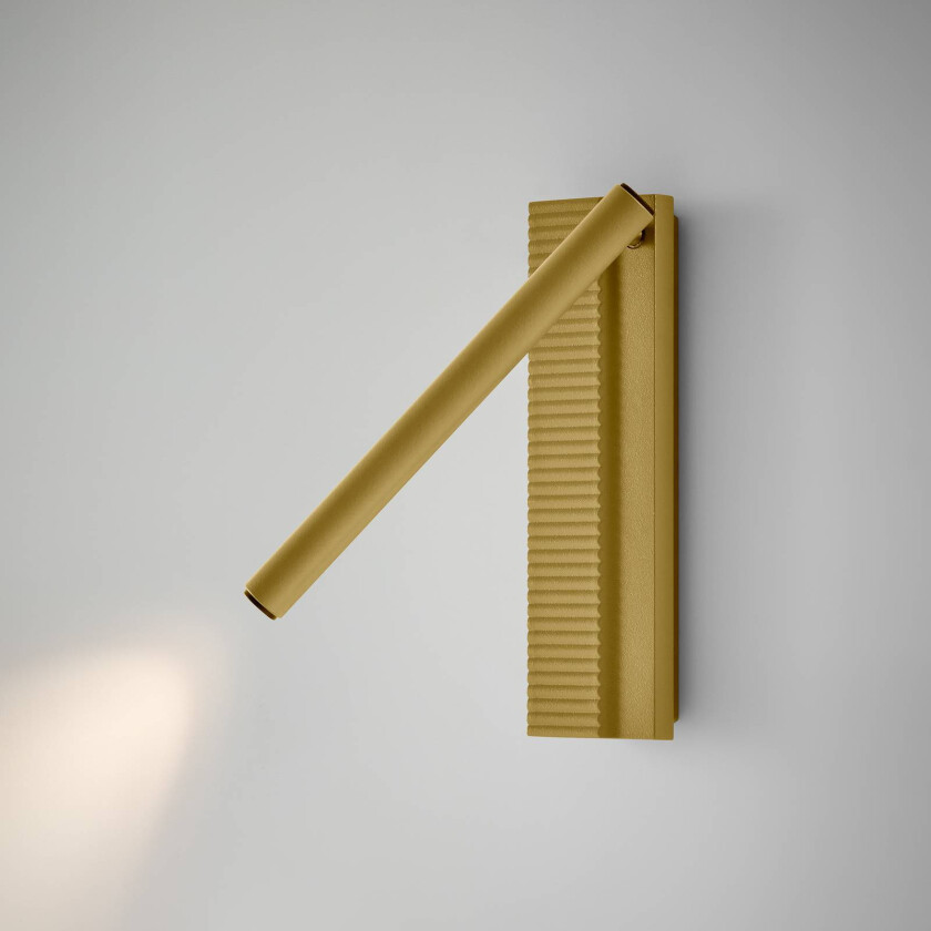 LED-vegglampe Arid A/03 sandgul, aluminium, 2700 K