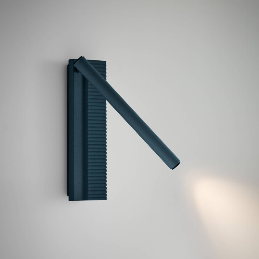 LED-vegglampe Arid A/02 gråblå, aluminium, 2700 K