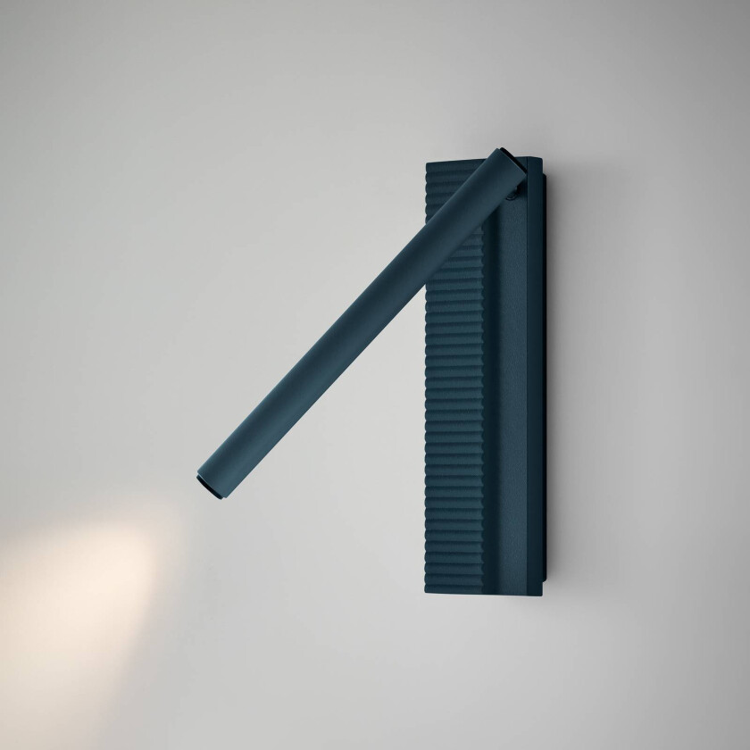 LED-vegglampe Arid A/03 gråblå, aluminium, 2700 K