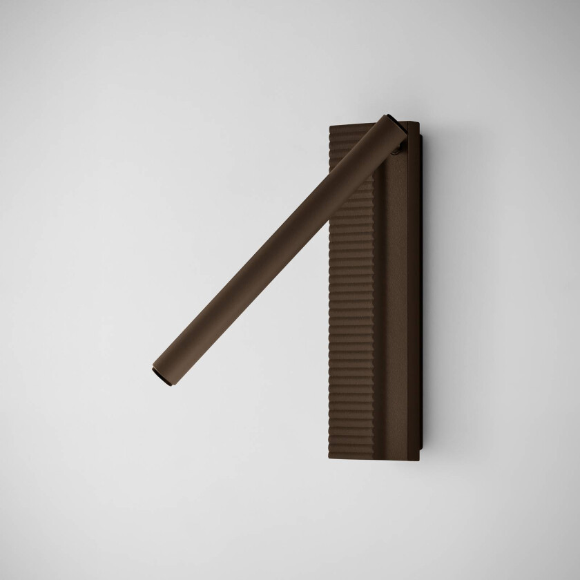 LED-vegglampe Arid A/03 brun, aluminium, 2700 K