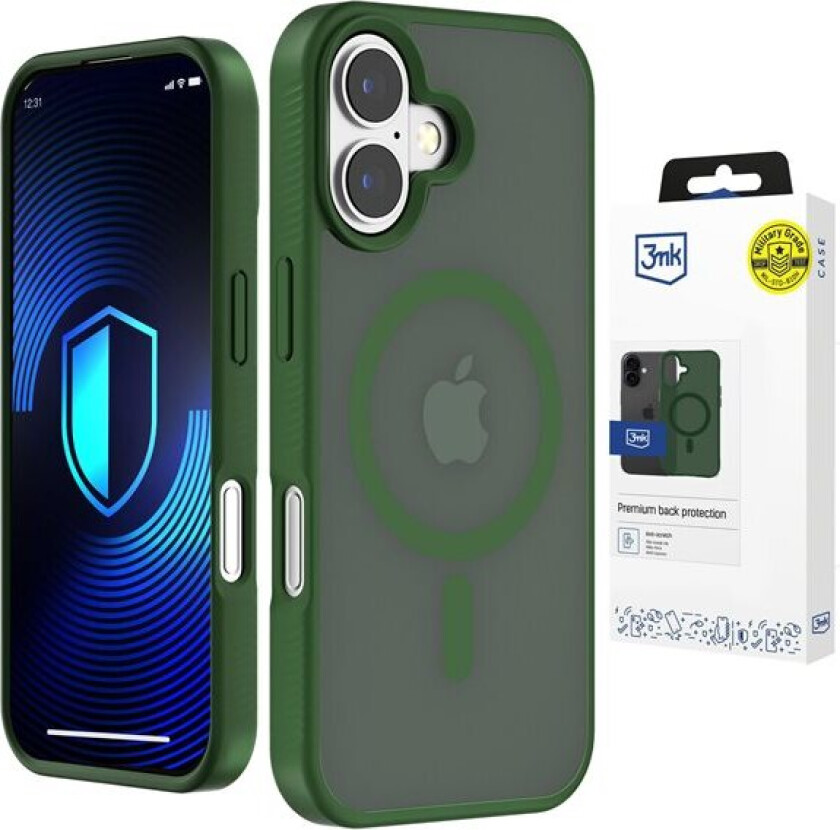 3mk Smoke MagCase for iPhone 16 - grønn-gjennomskinnelig