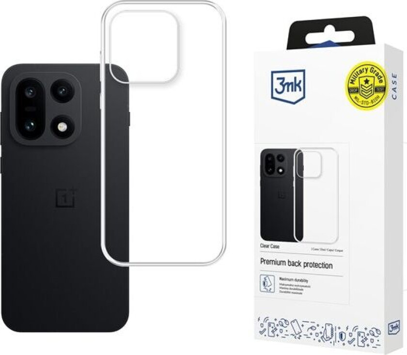 3mk Gjennomsiktig etui for OnePlus 15 5G - gjennomsiktig