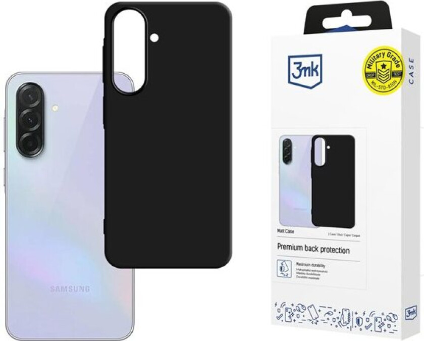 3mk Matt etui til Samsung Galaxy A37 - matt svart