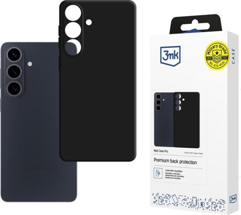 3mk Matt Case Pro for Samsung Galaxy S26 Pro - Matt svart