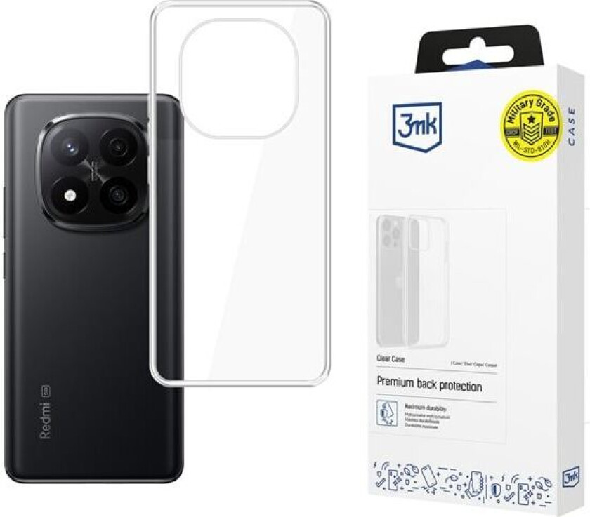 3mk Gjennomsiktig etui for Xiaomi Redmi Note 15 5G - gjennomsiktig