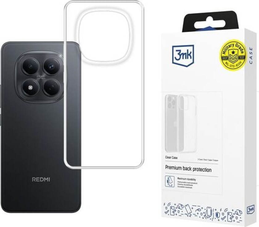 3mk Gjennomsiktig etui for XiaoMi Redmi Note 15 Pro - gjennomsiktig