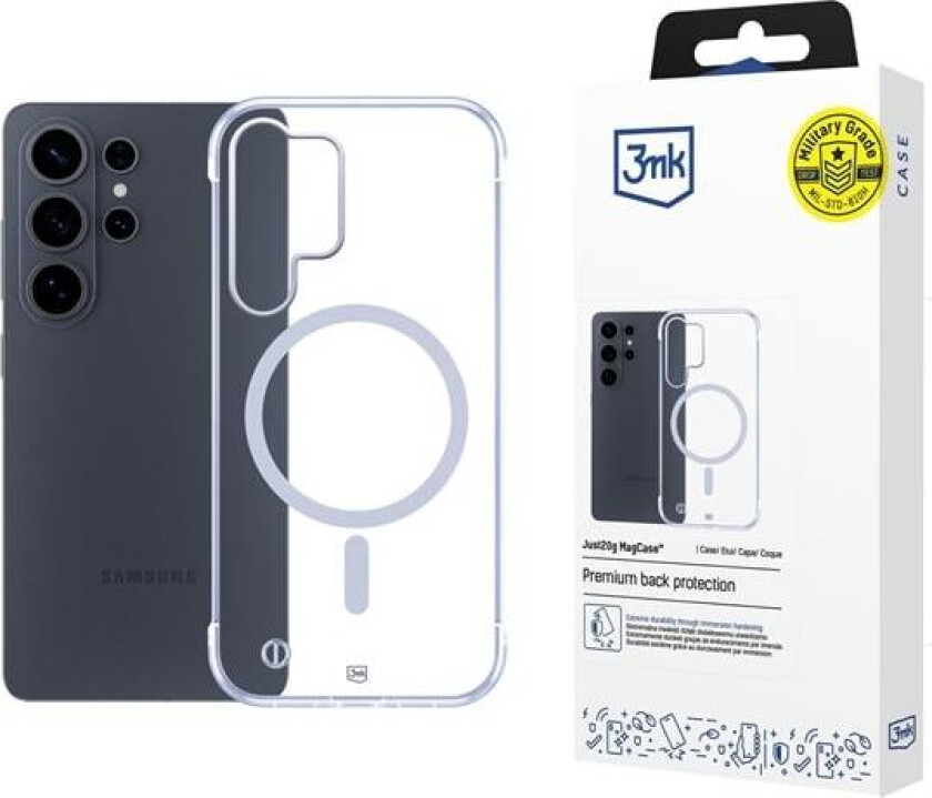 3mk Just20g MagCase for Samsung Galaxy S26 Ultra - gjennomsiktig