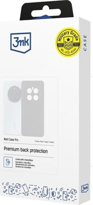 3mk Matt Case Pro for Samsung Galaxy S26 Ultra - Matt svart