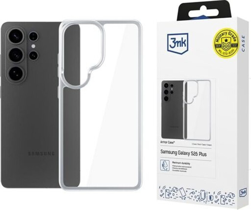 3mk panseretui for Samsung Galaxy S26 Ultra - gjennomsiktig