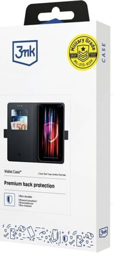 3mk lommebokveske for Realme C71 - svart