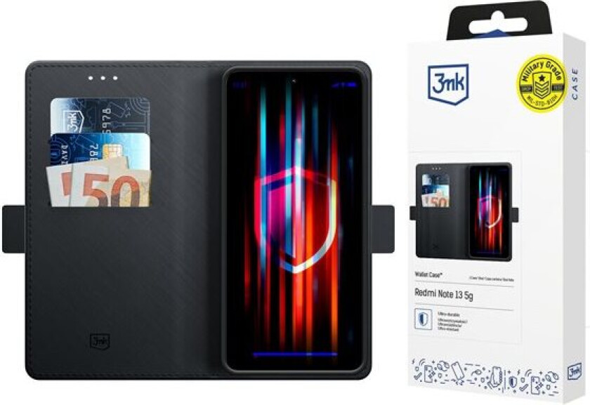 3mk lommebokveske for OnePlus 15 5G - svart