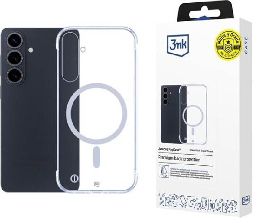 3mk Just20g MagCase for Samsung Galaxy S26 Pro - gjennomsiktig