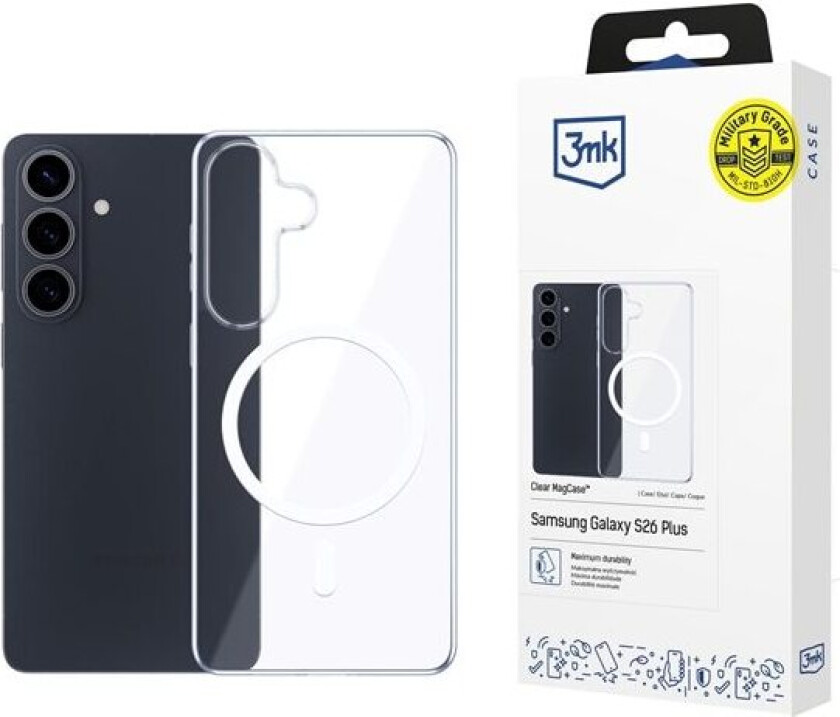 3mk Klar MagCase for Samsung Galaxy S26 Pro - gjennomsiktig