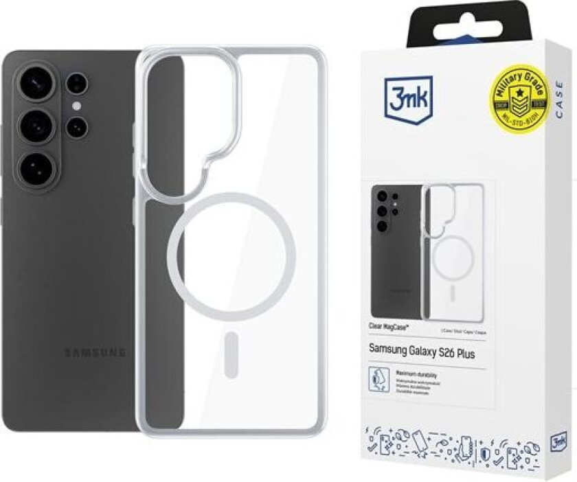 3mk Armor MagCase for Samsung Galaxy S26 Ultra - gjennomsiktig