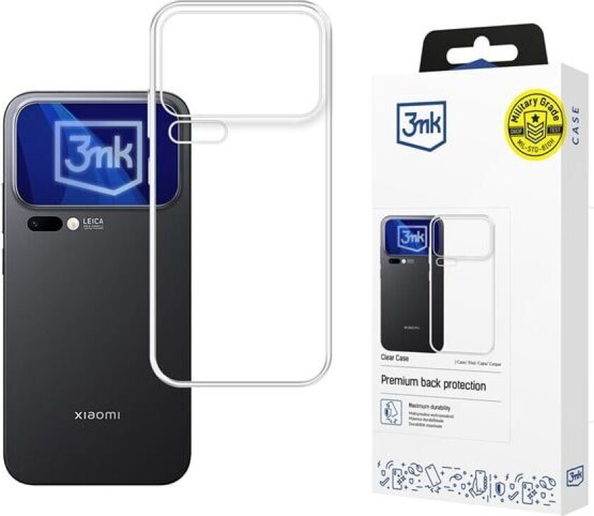 3mk Gjennomsiktig etui for Xiaomi 17 Pro - gjennomsiktig