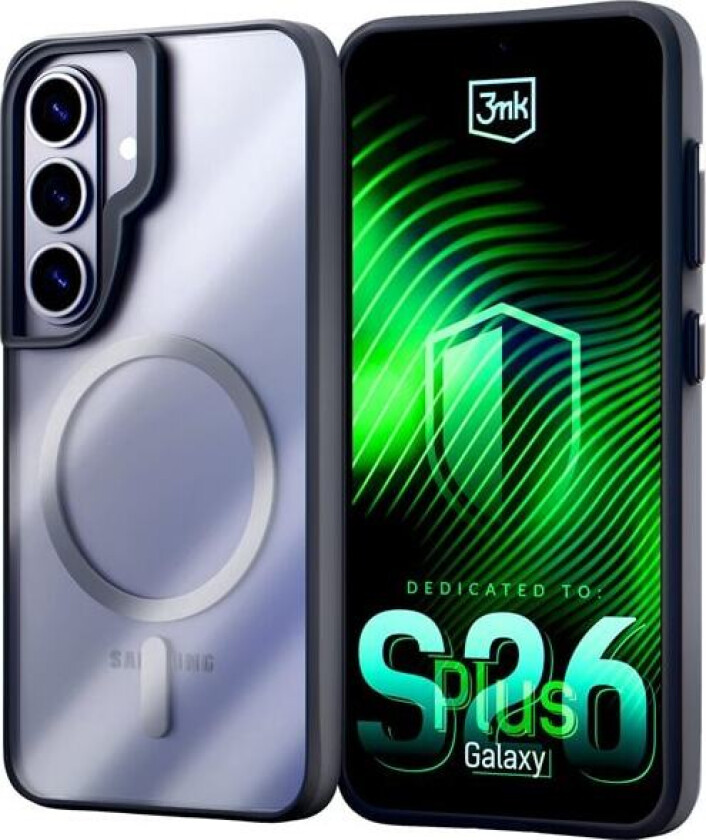 3mk Satin Armor MagCase for Samsung Galaxy S26+ - Svart