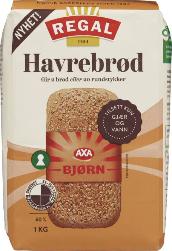 Havrebrød 1kg Regal