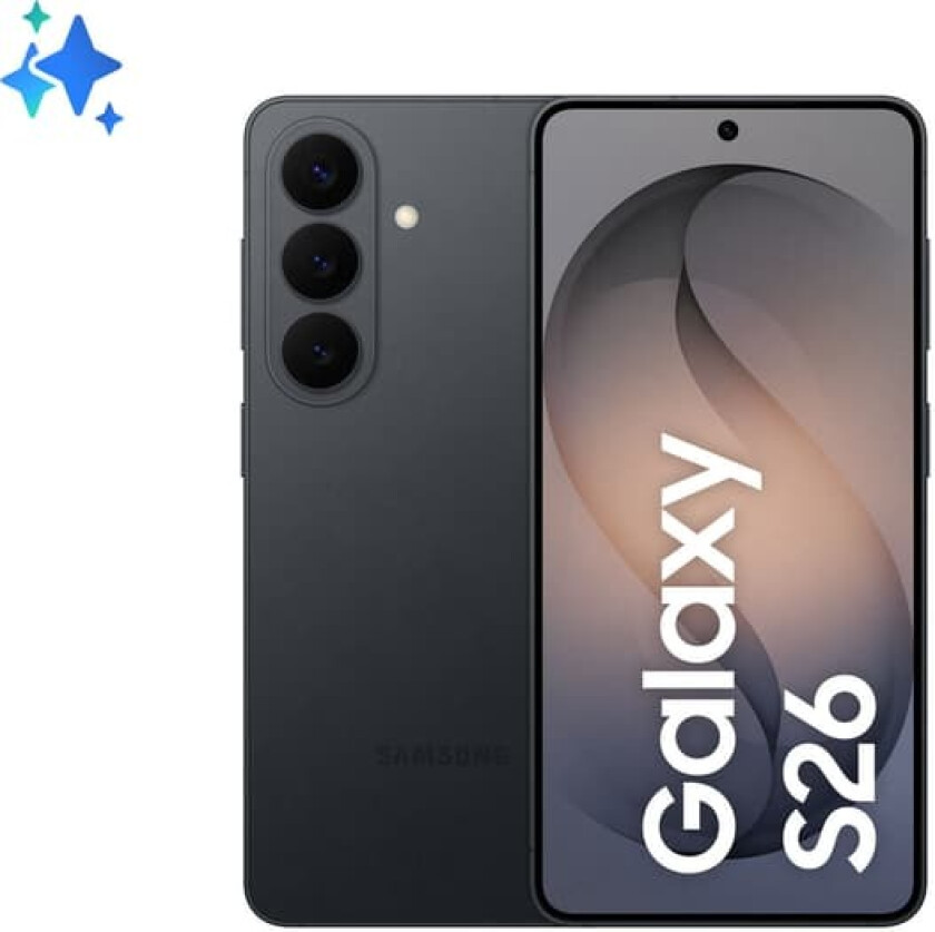 Galaxy S26 5G smarttelefon 12/256GB (sort - enterprise)