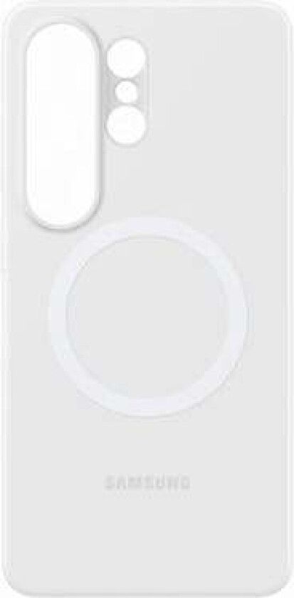 Galaxy S26 Ultra Silicone Magnet Case - White Shadow