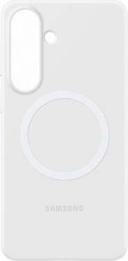 Galaxy S26+ Silicone Magnet Case - White Shadow