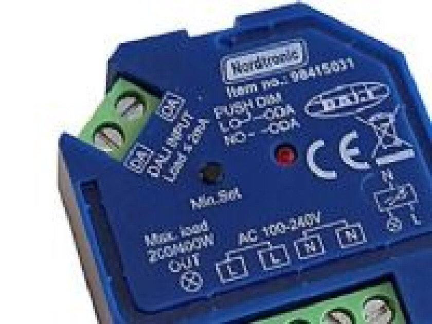 Boksdimmer Dali LED 0-200W / Halogen 0-400W, bakkantdimmer