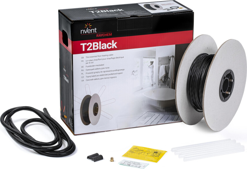 R-BK-C Gulvvarmekabel for betong, 20 W/m 57 m, 1150 W