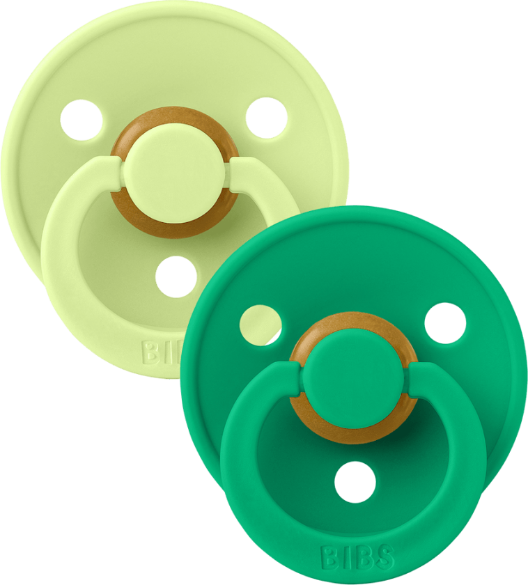 Colour 2-pakning Runde Smokker I Lateks Matcha Cactus Matcha Cactus 6+M Latex Grønn 6+ måneder unisex