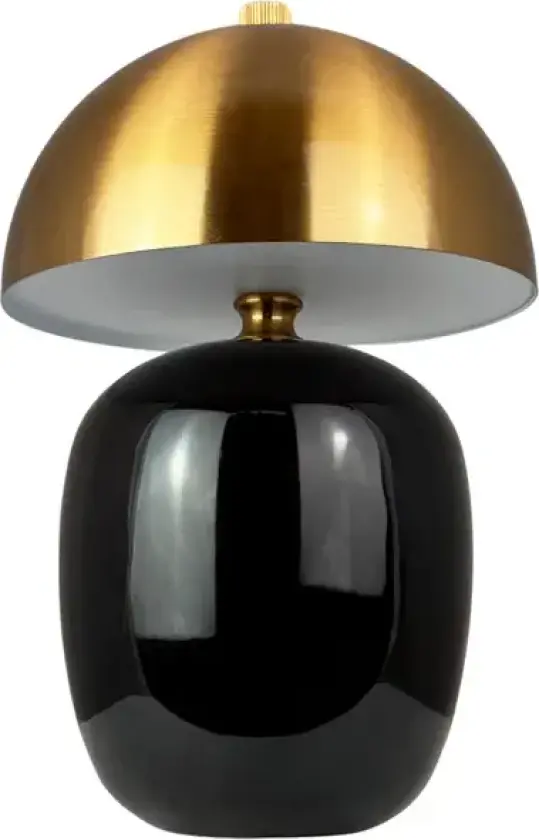 Manhatten LED-bordlampe, svart/messing