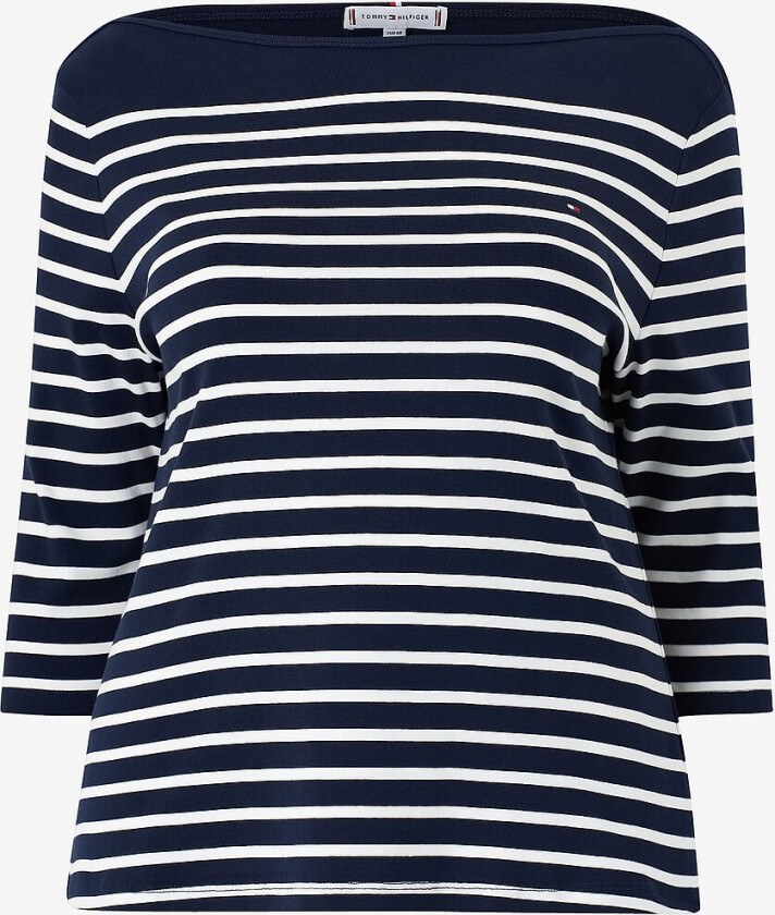 Topp Crv Slim Cody Boat-nk 3/4slv - Flerfarget