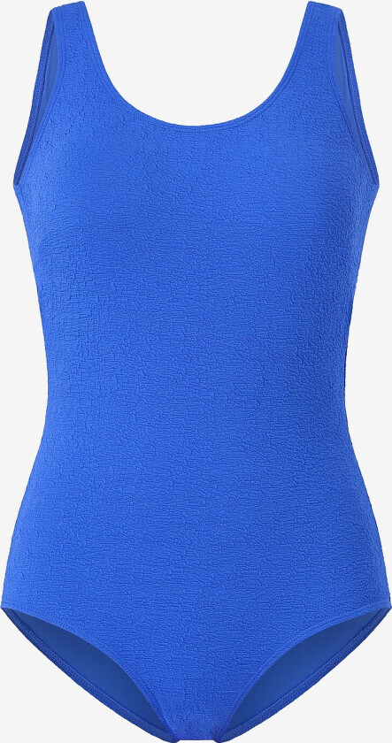 Badedrakt med strukturmønster - Blå