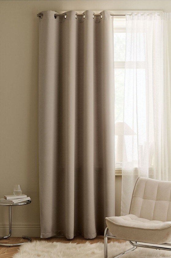 Mørkleggingsgardin Linnie 1-pakning, Beige
