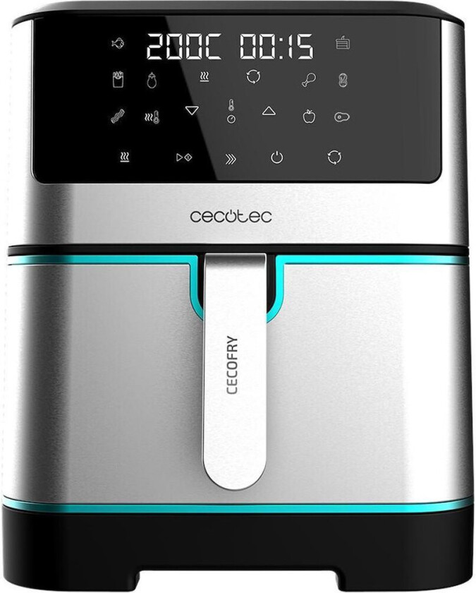 Cecofry Supreme Airfryer 8L, temperaturkontroll, rustfritt st??l