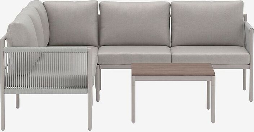 Kos Hjørnesofasett, Beige