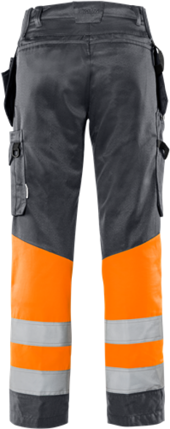 HiVis Grønn håndverkerbukse kl