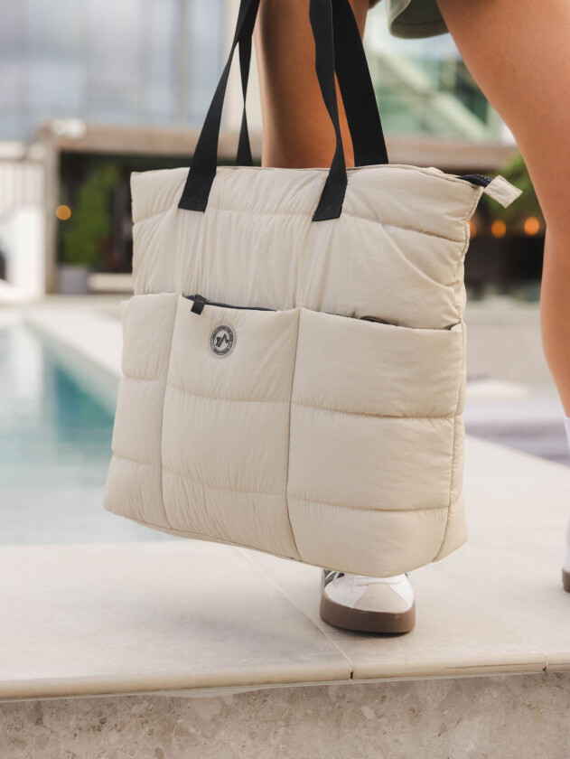 & Vattert Tote 20L - Grå - Unisex - Vesker - Tote bag