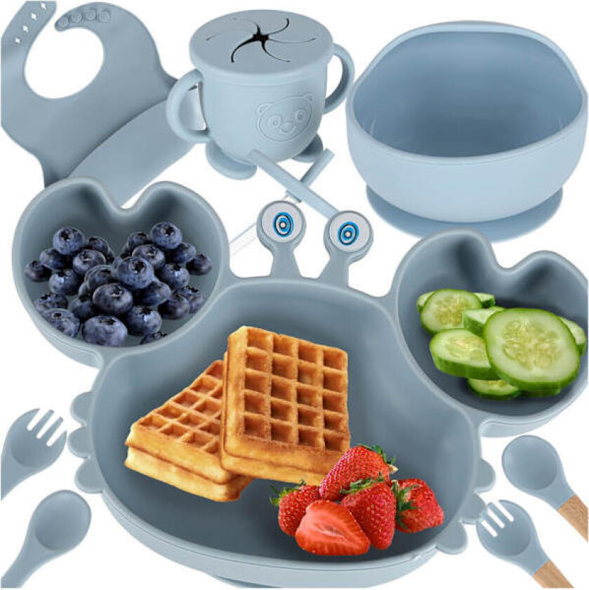 Barneservise Silikon - 9 deler