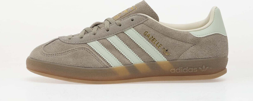 Joggesko adidas Gazelle Indoor W Silver Pebble/ Linen Green/ Gum5 EUR 36 2/3