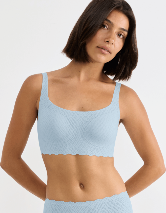 Zero Feel Bliss topp, lyseblå, Størrelse: S, Kvinner