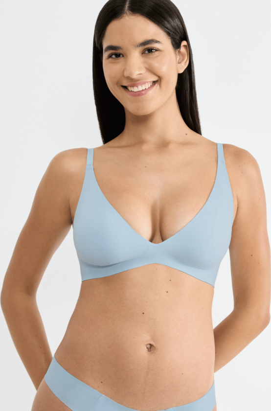 Zero Feel 2.0 skyve opp BH, lyseblå, Størrelse: M, Kvinner