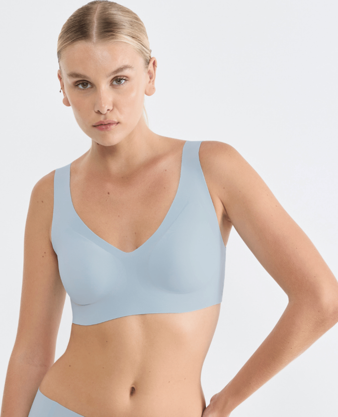 Zero Feel 2.0 bralette BH, lyseblå, Størrelse: L, Kvinner
