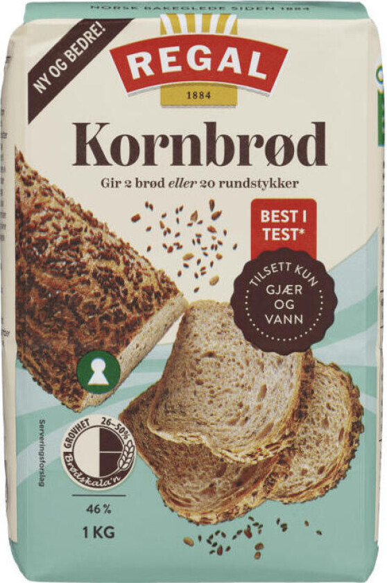 Kornbrød 1kg Regal