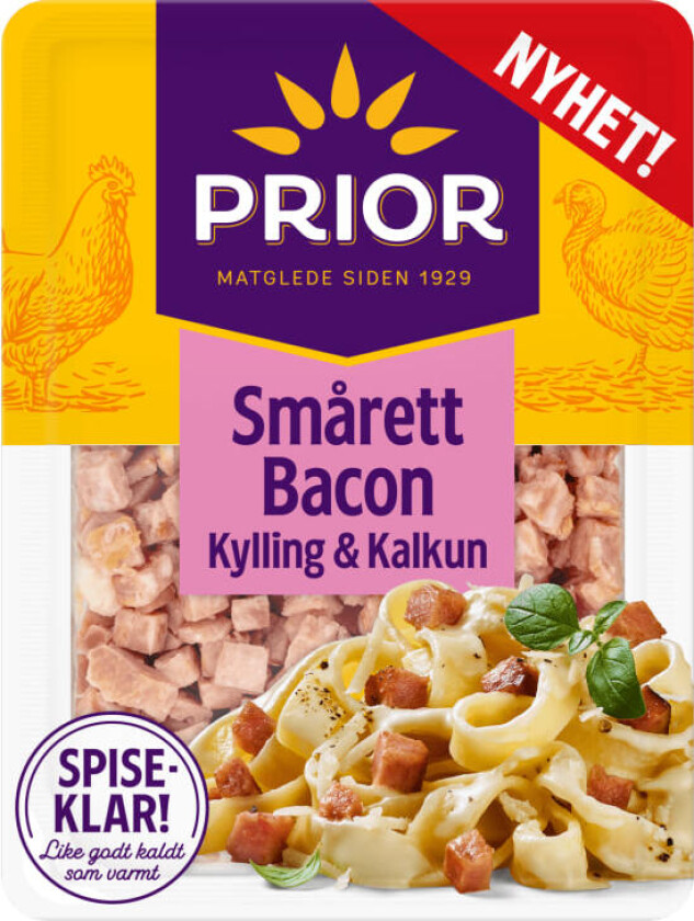 Smårettbacon Kylling&Kalkun 180g Prior