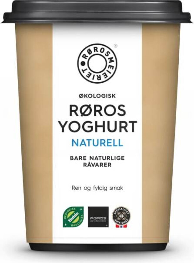 Røros Yoghurt Naturell Økol. 500g Rørosmeieriet