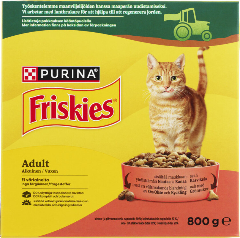 Friskies Adult Okse&Kylling&Grønnsaker 800g Purina