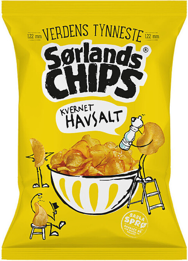 Sørlandschips Havsalt Verdens Tynneste 230g
