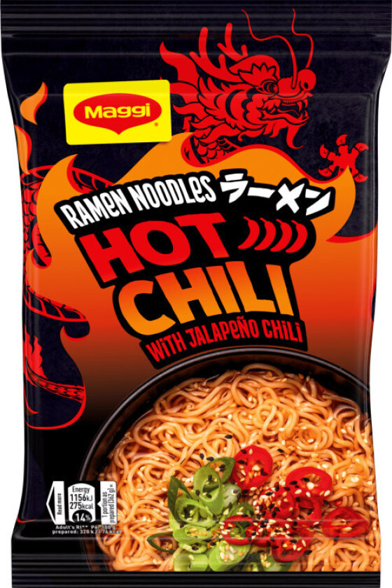 Maggi Ramen Noodles Hot Chili 62g
