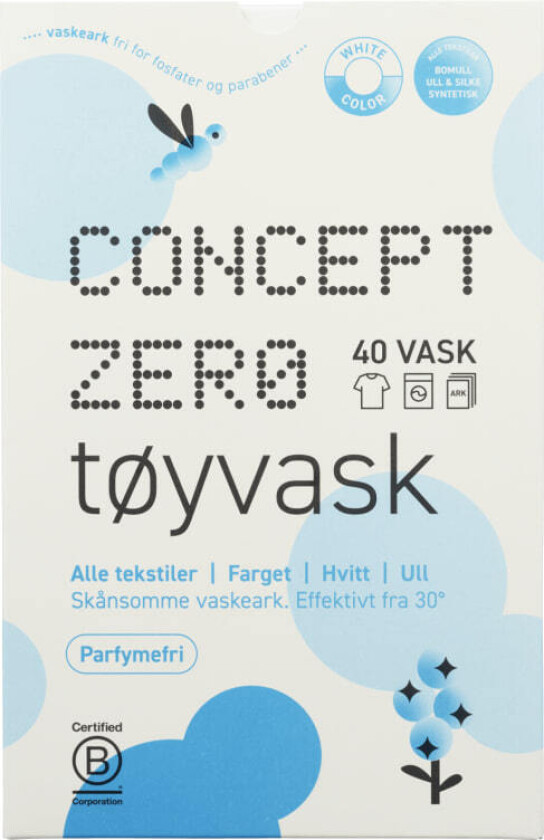 Vaskeark Parfymefri 40stk