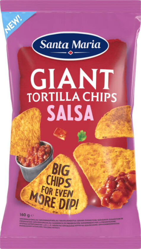 Tortilla Chips Giant Salsa 160g St.Maria