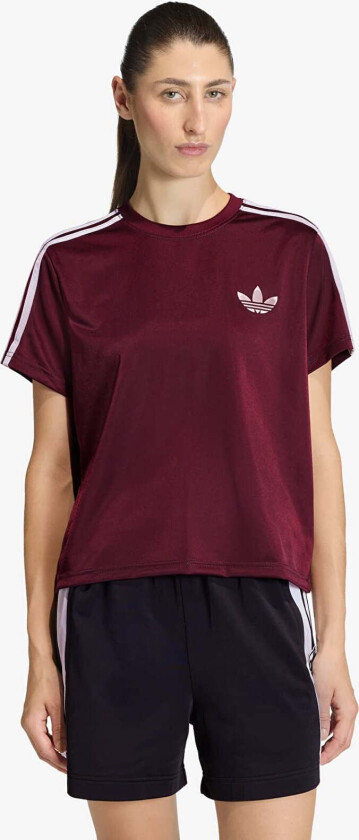 T-skjorte adidas Firebird Tee Maroon/ Off White S