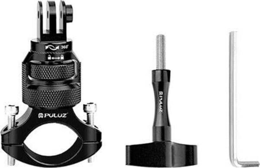 360° Aluminum Steering Wheel Mount - Black
